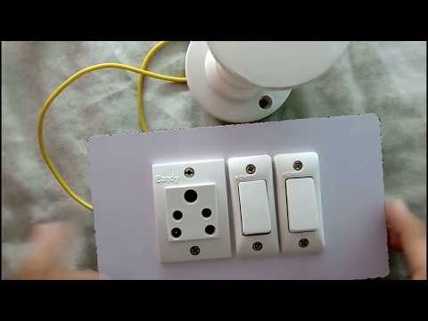 2 Switch 1 Socket Connection, 2 Switch 1 Socket 1 Holder Connection, Electric board connection