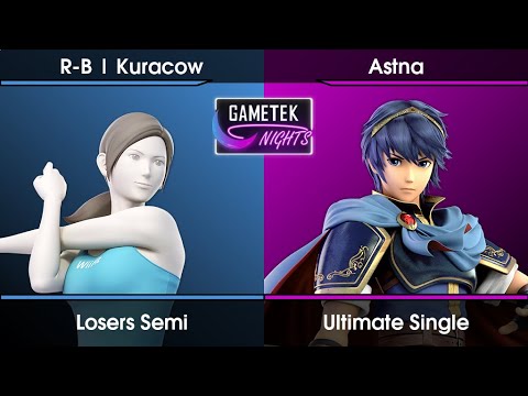 Gametek Night 2023.16 - Kuracow (Wii Fit Trainer) Vs. Astna (Marth) SSBU Ultimate Tournament