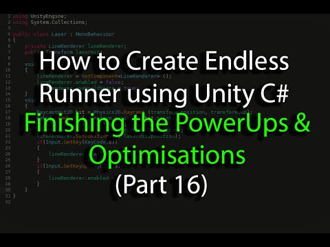Create an Endless Runner using Unity C# (Pt 16) Finishing the Power Ups & Optimisations