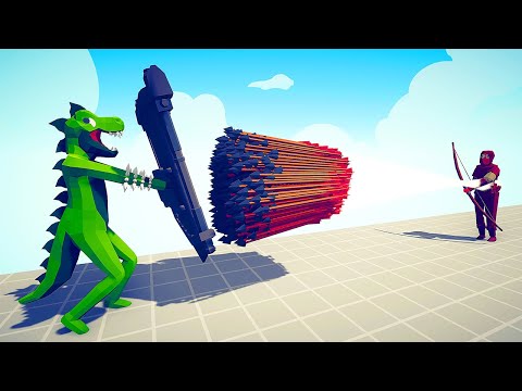 T-REX REFLECT SHIELD vs EVERY GOD - Totally Accurate Battle Simulator TABS