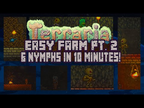 EASY NYMPHS FARM | Metal Detector EASY | Gold Farm in Terraria 1.4
