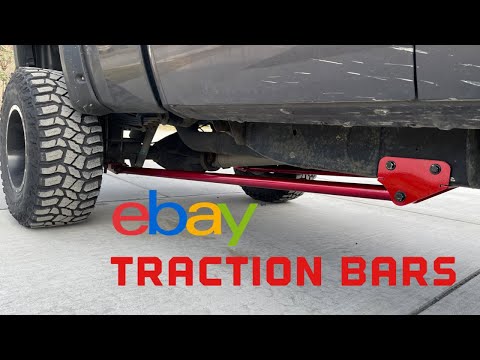 Installing BEAUTIFUL eBay Traction Bars on Silverado/Sierra 2500/3500 (Candy Apple Red)