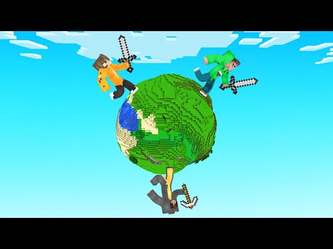 HUNTING The SPEEDRUNNER On A CIRCLE WORLD! (Minecraft)