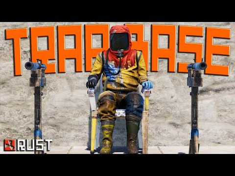 BAITING GEARED PLAYERS into GOING DEEP in my TRAP BASE - Rust Trap Base Trolling