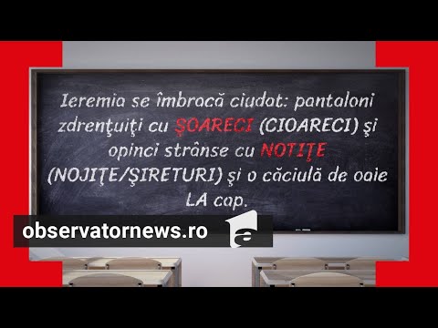 Perle la Evaluare Naţională, la Română: Pantaloni zdrenţuiţi cu şoareci şi opinci strânse cu notiţe