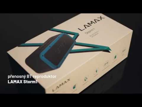 LAMAX Storm1 LMXSM1 nešiojama kolonėlė mėlynos spalvos video