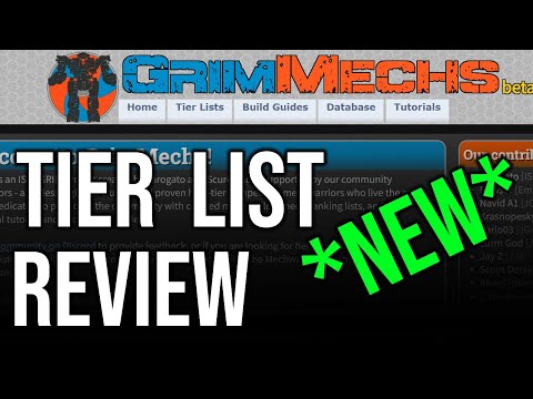 NEW GRIMMECH TIER LIST, MY "THOUGHTS" | Light and Medium Mechs | MWO Mechwarrior Online