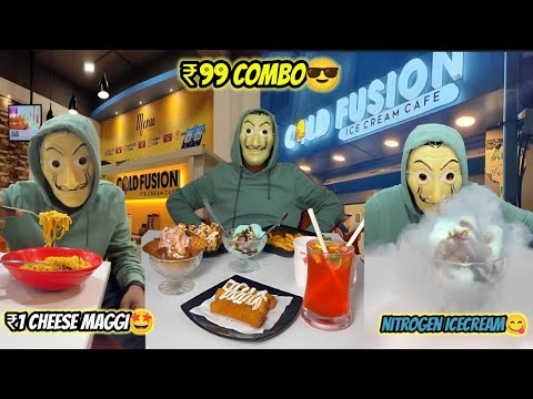 1₹ ku Cheese Maggi🤯Nitrogen odave விளையாடலாம் Icecream la😂Chennai’s first Nitrogen Theme