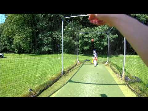Jesus Christ - Ollie finding the middle of the bat - cricket slow mo