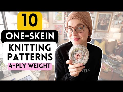 10 Knitting Patterns for Single Skeins of Yarn 🧶  #knittingpodcast #woolneedleshands