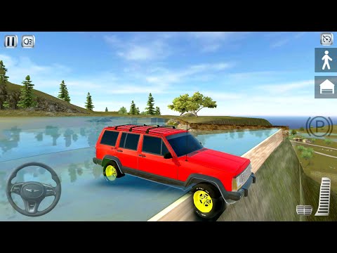 Red Jeep SUV Driving - Real Countryside Off-Road 4x4 #2 - Android Gameplay