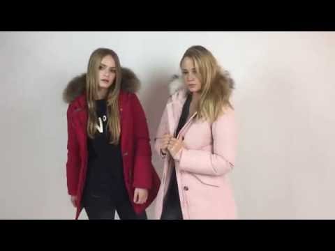 Matogla Arctic Winter Parka / Damenjacke Rot, Rosé