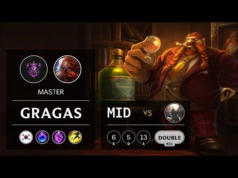 Gragas Mid vs Pantheon - KR Master Patch 10.1