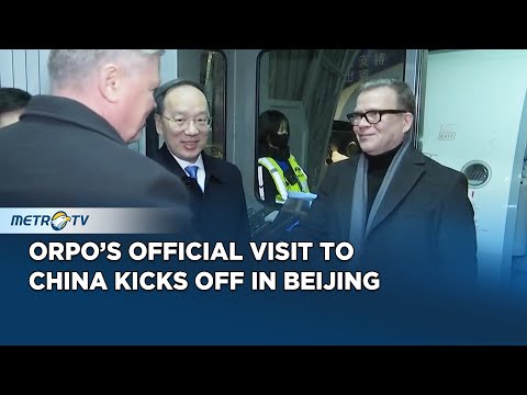 Finnish PM Petteri Orpo Arrives in Beijing