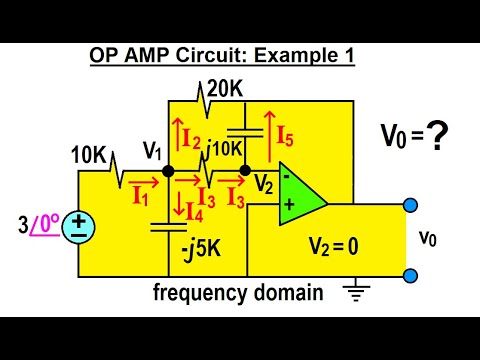 Electrical Engineering: Ch 11 AC Circuit Analysis (33 of 34) OP AMP Circuit: Ex. 1