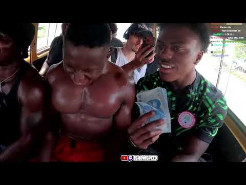 Nigerian comedian( my strength is too much) ask speed for 10k$ on stream😂😂 #ishowspeed#fun#nigeria