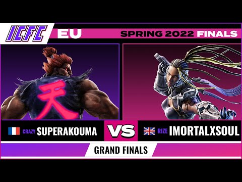 SuperAkouma (Akuma) vs. ImortalXSoul (Raven) Grand Finals - ICFC EU Tekken 7 Spring 2022 Week Finals