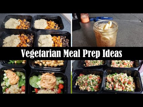 SIX VEGETARIAN MEAL PREP IDEAS || BREAKFAST AND LUNCH IDEAS