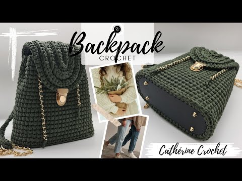 How to crochet a backpack / Crochet backpack / crochet bag