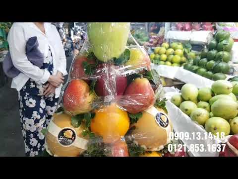 [ Thế giới trái cây ] Khách gói Giỏ 1.OOOk quành tráng tặng quà