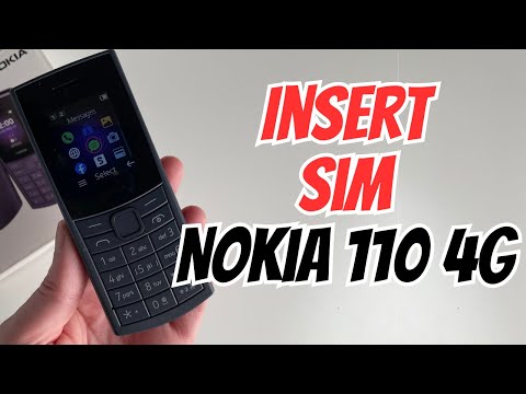 How to Insert SIM Nokia 110 4G