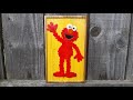 Little Elmo 6 X10 Router Project On Fencing Wood