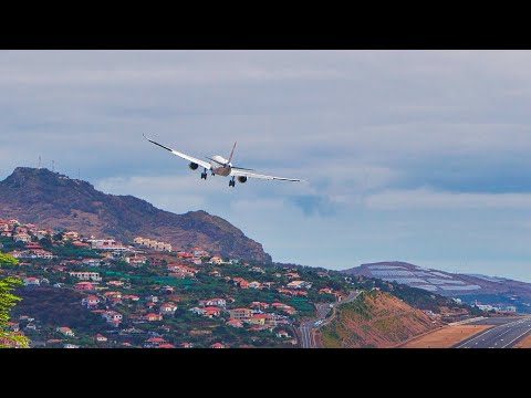 AIRBUS A330 NEO Stunning View LANDING at Madeira Airport
