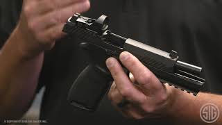 Video: Sig Sauer P320 RXP 9mmx19 4.7 tum 17rd Romeo1Pro