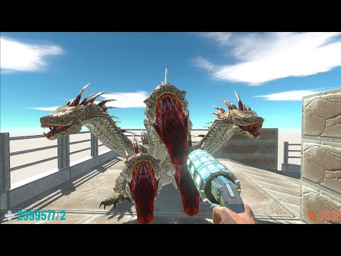 - PULSE BLASTER GUN FPS PERSPECTIVE DEATH RUN - Animal Revolt Battle Simulator