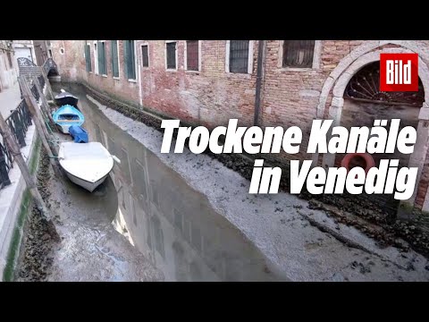 Venedig liegt fast komplett trocken (seltenes Phänomen!)