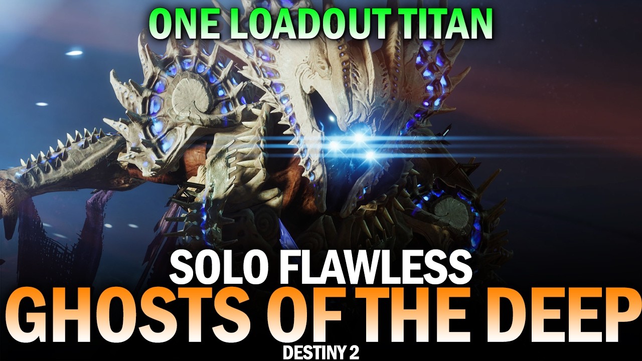 Solo Flawless Ghosts of the Deep Dungeon (One Loadout Titan) [Destiny 2]