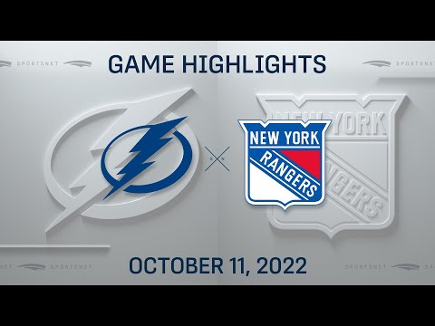 NHL Highlights | Lightning vs. Rangers - October 11, 2022