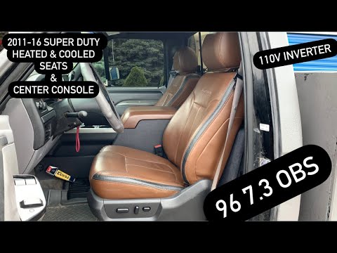 My 96 F350 7.3 “Dixie” gets 2011-16 Super Duty Heated & Cooler Seats & Center Console install