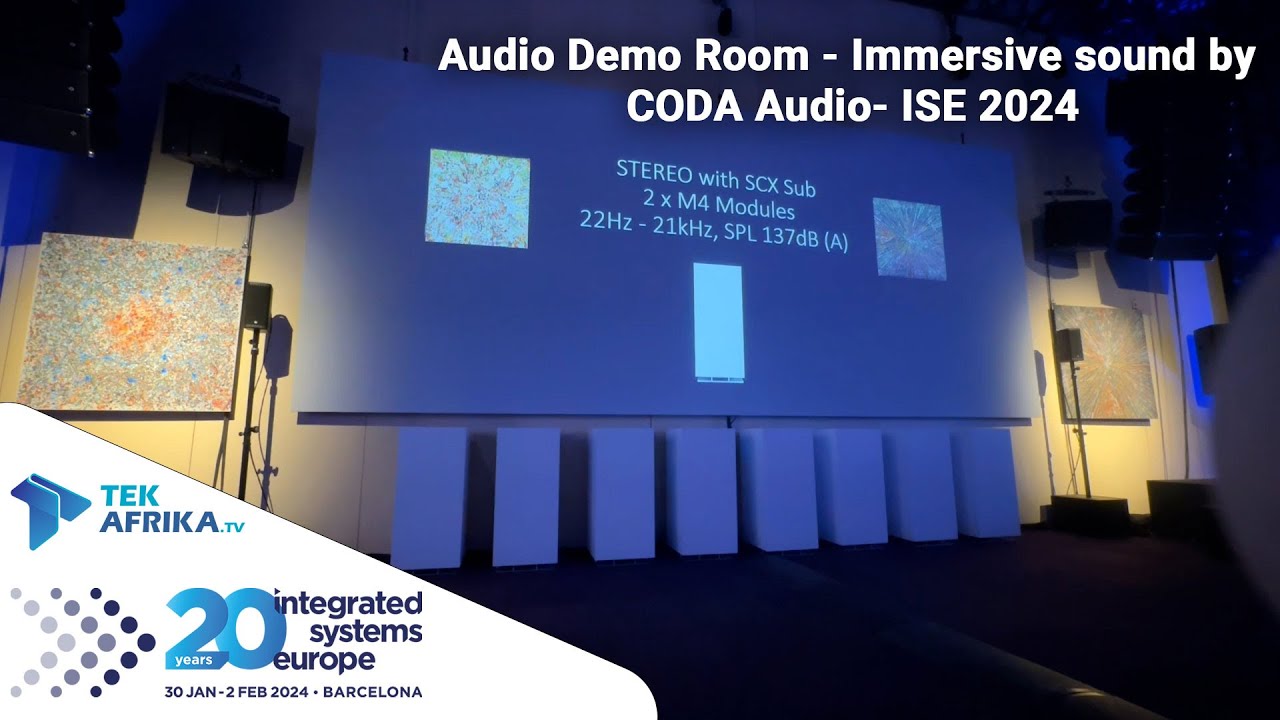 Audio Demo Room - Immersive sound by CODA Audio- ISE 2024