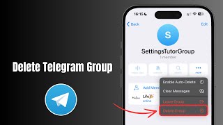 How to Delete Telegram Group Permanently 