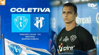 #PapãoTVGingaBet: COLETIVA PÓS JOGO DO TÉCNICO JÚNIOR ROCHA (PAYSANDU 1x0 CASTANHAL) - AO VIVO