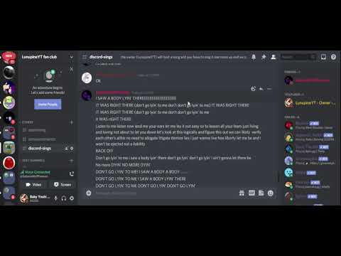 Discord Sings Lyin' 2 Me