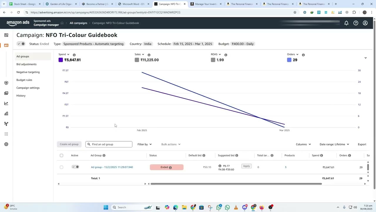 Amazon PPC Campaign Results 2025