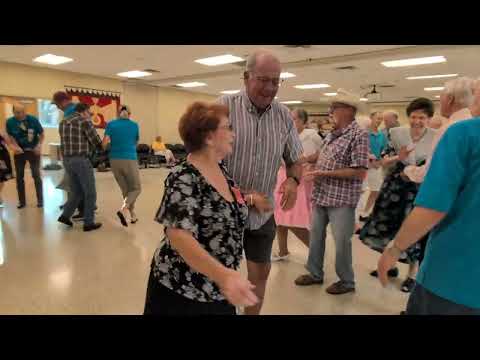 Square dancing with Dee Dee Dougherty Lottie at the West County Spinners Square Dance Club  in St. Louis, MO.