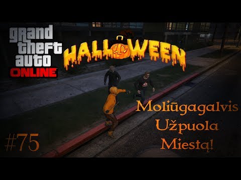 GTA 5 PC Online - Lietuviškai - Ep.75 Moliūgagalvis Užpuola Miestą!