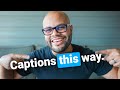 How to Create Fancy Subtitle Captions That Animate by Word