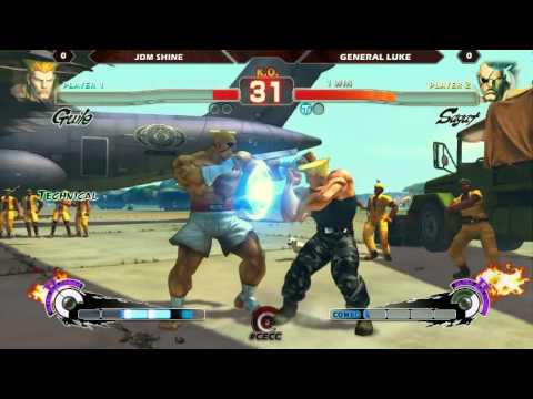 CECC Day 2 - SSF4AE2012 Top 8 - JDM Shine vs General Luke