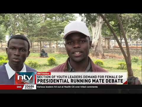 Youth want Kenya Kwanza government to nominate a female running mate of 2027 ahead of 2027 polls