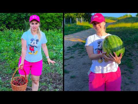 La cirese in padure si la bunica la Mana