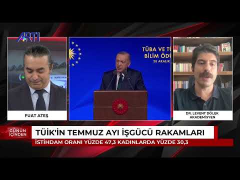 Erdoğan "ne işsizliği ya!" derken rakamlar tersini söylüyor. Levent Dölek Artı TV'de değerlendirdi.