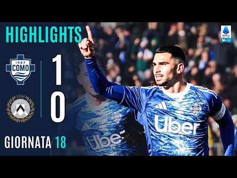 Video highlights della Como vs Udinese (1 a 0) - Giornata 18 - Fantacalcio e fantamedie