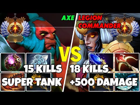 AXE (Mid) vs LEGION COMMANDER (Off) - Epic Battle Of Immortal Rank Dota 2 Players - Z Dota 2