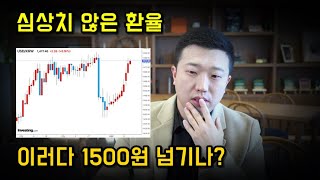 심상치 않은 환율, 1500원 넘기는 거 아닌가?