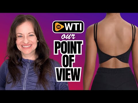 Aoxjox Women's Workout Sports Bras Fitness Yoga Crop Tank Twist Back Cami Black Leopard Print Small - WTI product video review