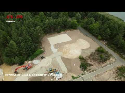 STB See - FligtView - Hoyerswerda - Neubau Spielplatz am Scheibe-See